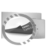 Hochwertiges Magnetschild in Pflaster-Form