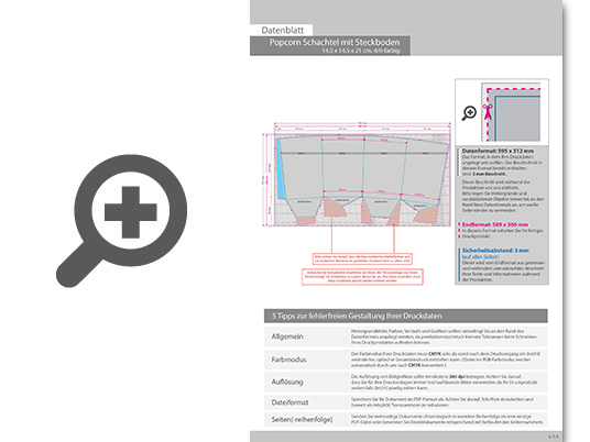 Product Bild popcorn_schachtel_mit_steckboden_(14_5_x_14_5_x_21_cm)_einseitig_bedruckt_4_0-farbig