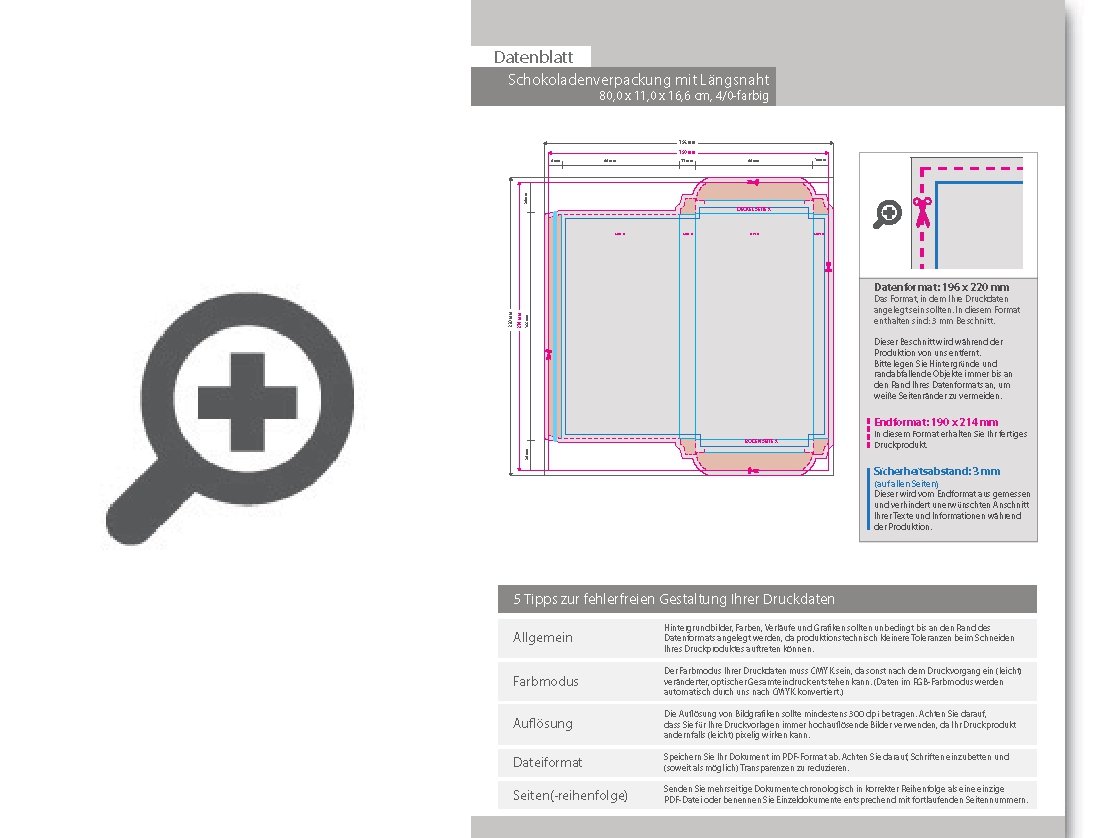 Product Bild schokoladenverpackungen_mit_l__ngsnaht_(8_x_1_1_x_16_6_cm)_einseitig_bedruckt_4_0-farbig